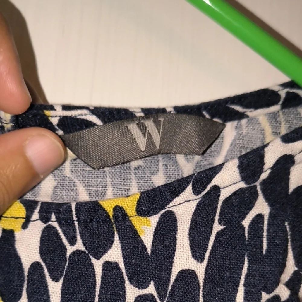 Worthington | Abstract Black and Yellow Tank Top - Picture 2 of 4